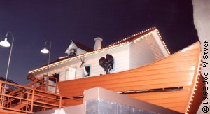 Kennywood's Noah's Ark at night in 1998